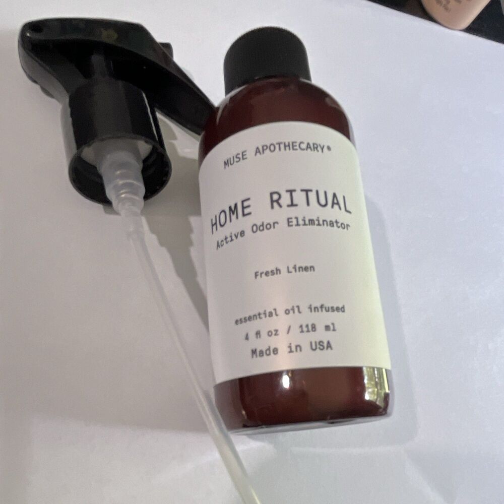 Muse Apothecary Home Ritual Odor Eliminator Spray Fresh Linen 4 fl oz